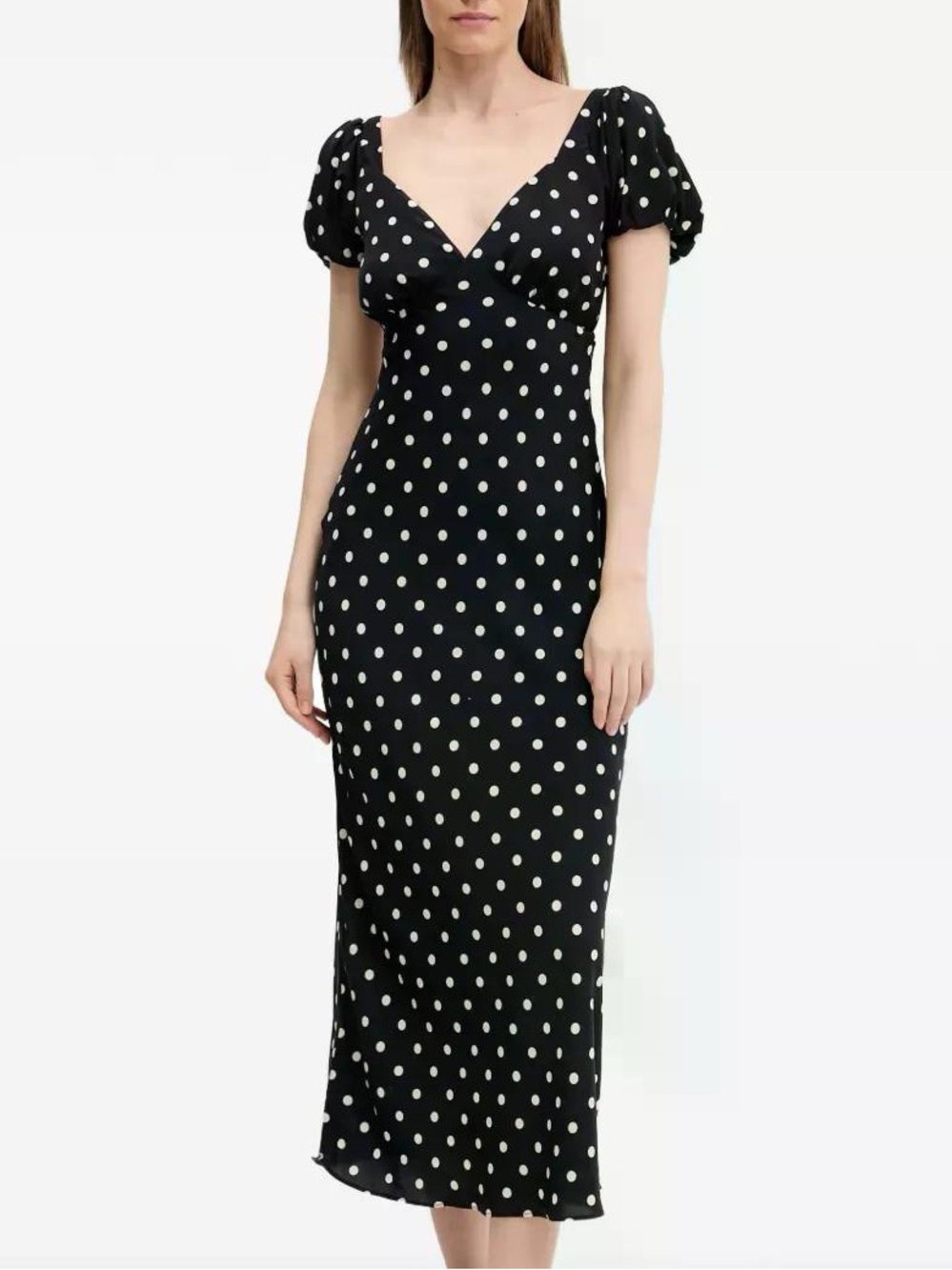 Abercrombie Polka Dot Tie Back Maxi Dress